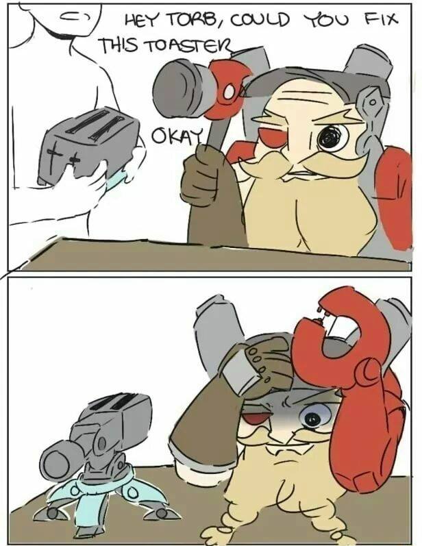 I wonder if Torbjorn can make me a toaster like that