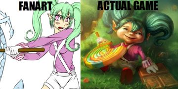 fanart vs actual game