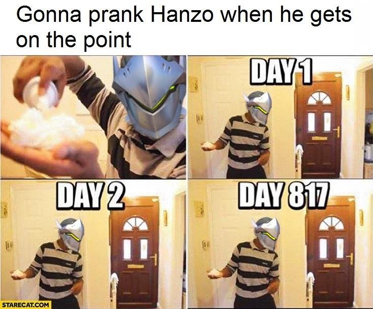 Gonna prank Hanzo when he gets on the point