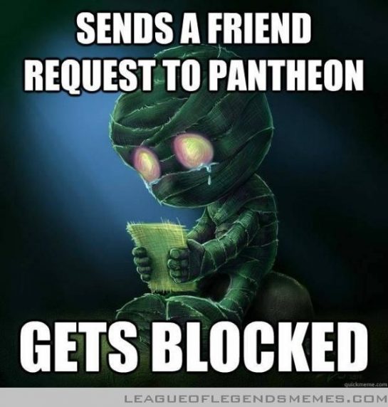 sends a friend request to pantheon