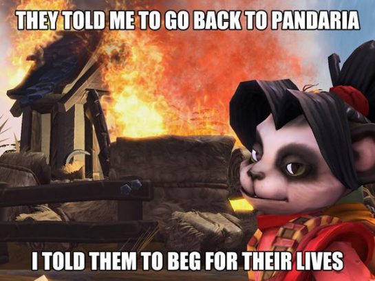 They told me to go back to Pandaria
