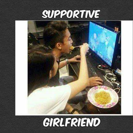 supportive girlfriend