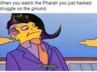 when you watch the Pharah you just hacked struggle on the ground