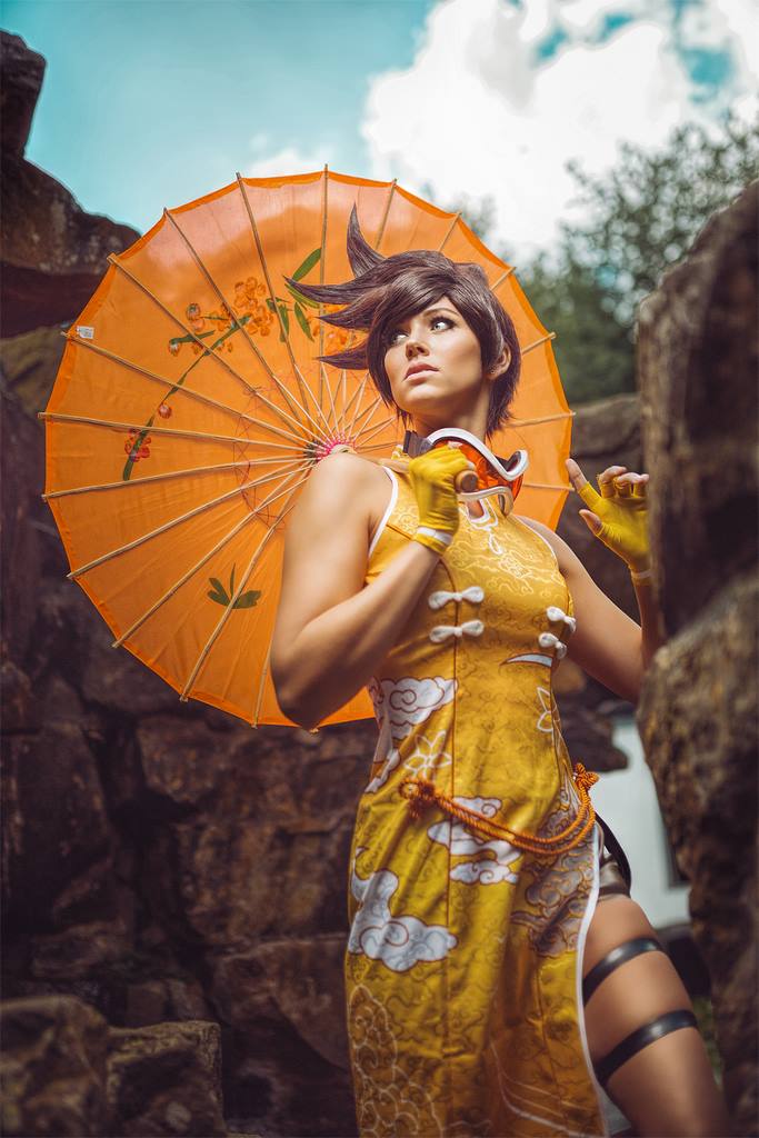 Tracer Chinese Dress Overwatch by Nica Cosplay