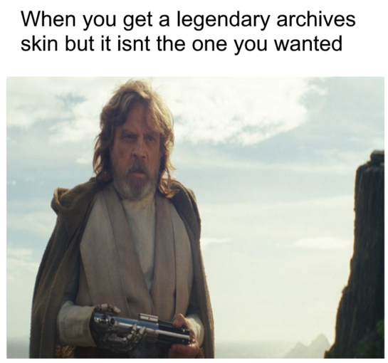 when you get a legendary archives skin